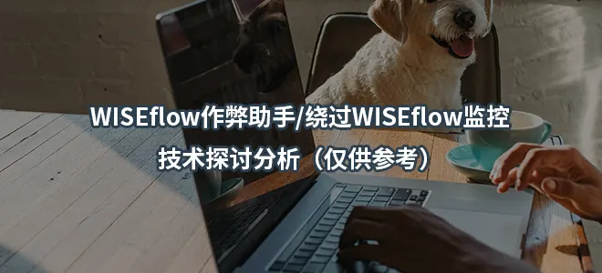 WISEflow作弊助手/绕过WISEflow监控：技术探讨分析（仅供参考）